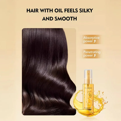 Fragrance Hair Care Essential Oil Spray, Fragrance Hair Conditioner, Smooth Hair Care Essential Oil to Prevent Frizz, Moisturizing and Nourishing, Long-Lasting Fragrance Hair Care Essential Oil Spray 100Ml/Bottle-1 Bottle