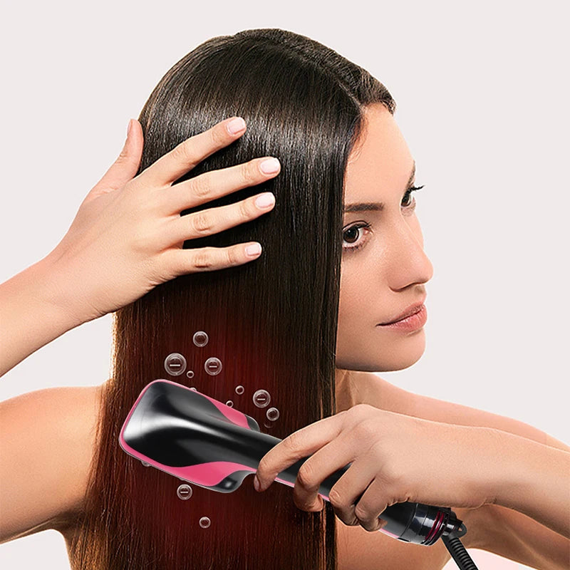 3-In-1 Hot Air Brush, One-Step Hair Dryer, Curling Brush, Straightener, Comb, Multi-Functional Hair Dryer Wonder