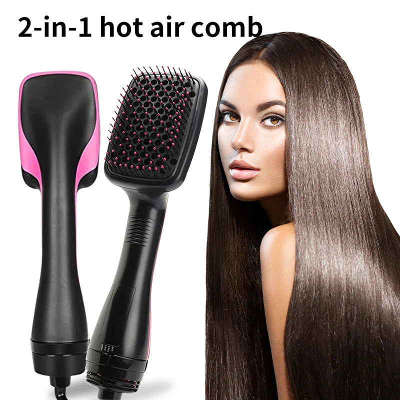 3-In-1 Hot Air Brush, One-Step Hair Dryer, Curling Brush, Straightener, Comb, Multi-Functional Hair Dryer Wonder