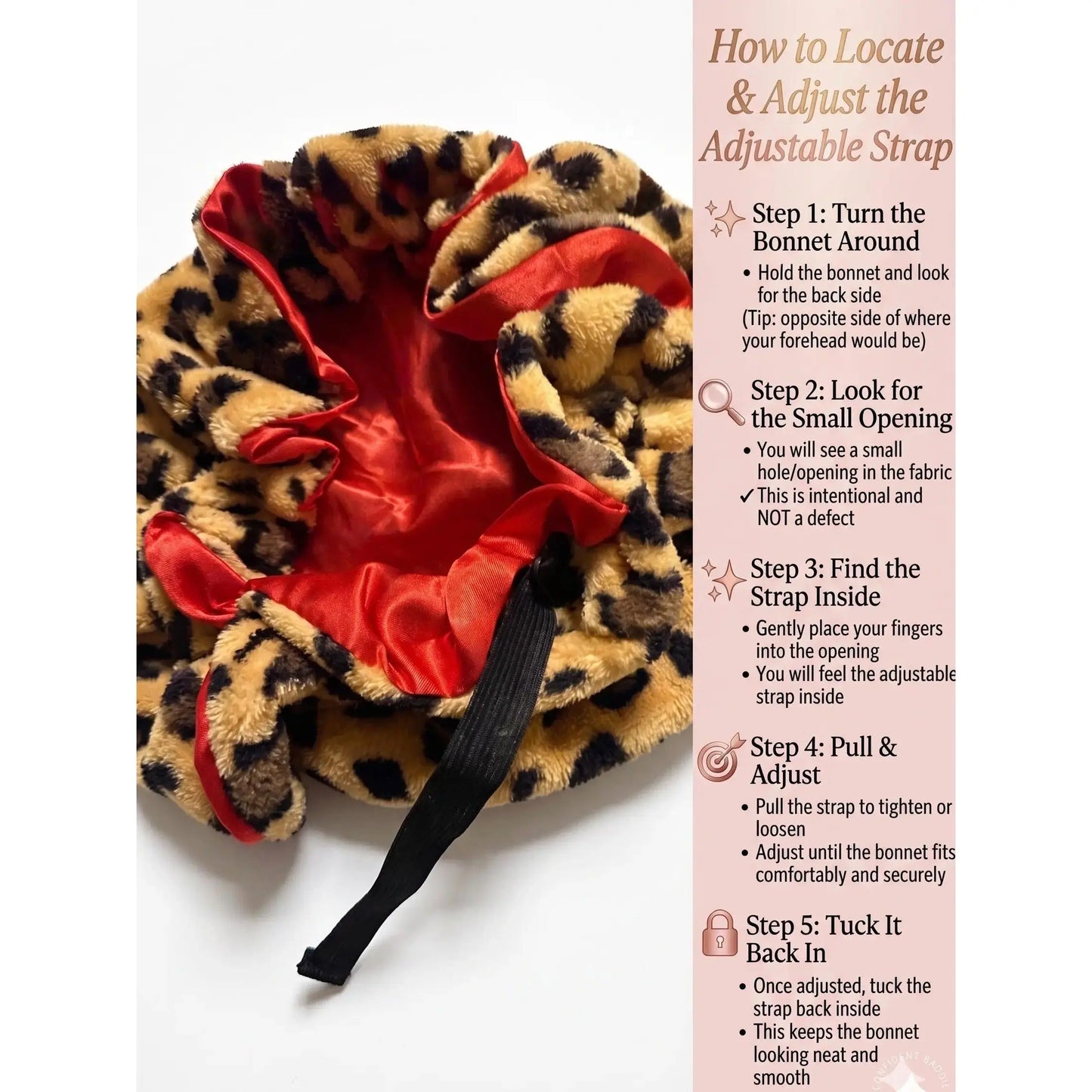 Women'S Plush Satin Bonnet with Cute Animal Ears & Bow, Luxury Double-Layer Sleep Cap for Haircare, Friction-Free Hair Protection, Hidden Adjustable Strap (Sports Headband Accessory)