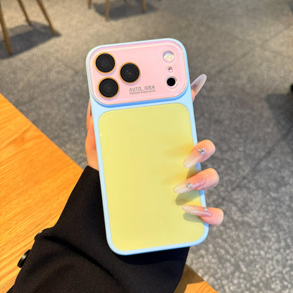 Summer Vibe Dopamine Color Block Phone Case for Iphone 17/16/15/14/13 Pro Max – Soft Touch Minimal Aesthetic Shockproof Cover, Cute Multi-Color Everyday Protective Case.Lu7