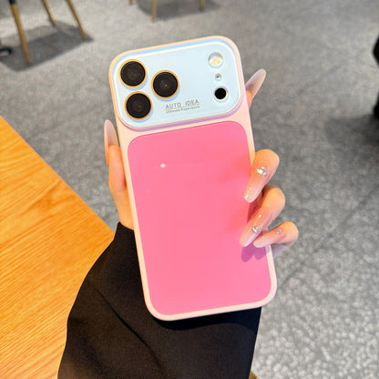 Summer Vibe Dopamine Color Block Phone Case for Iphone 17/16/15/14/13 Pro Max – Soft Touch Minimal Aesthetic Shockproof Cover, Cute Multi-Color Everyday Protective Case.Lu7