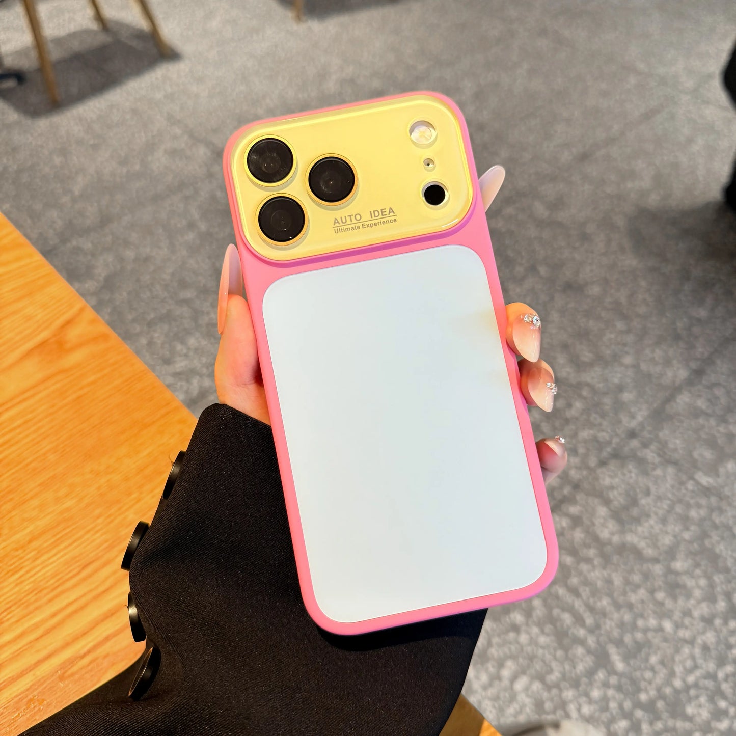 Summer Vibe Dopamine Color Block Phone Case for Iphone 17/16/15/14/13 Pro Max – Soft Touch Minimal Aesthetic Shockproof Cover, Cute Multi-Color Everyday Protective Case.Lu7
