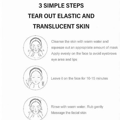 80G Gold Peel Mask Deep Cleansing Tightens Facial Mask Lightens Blackheads Cleanses Pores Tightens Cleans Deep Nose Pores