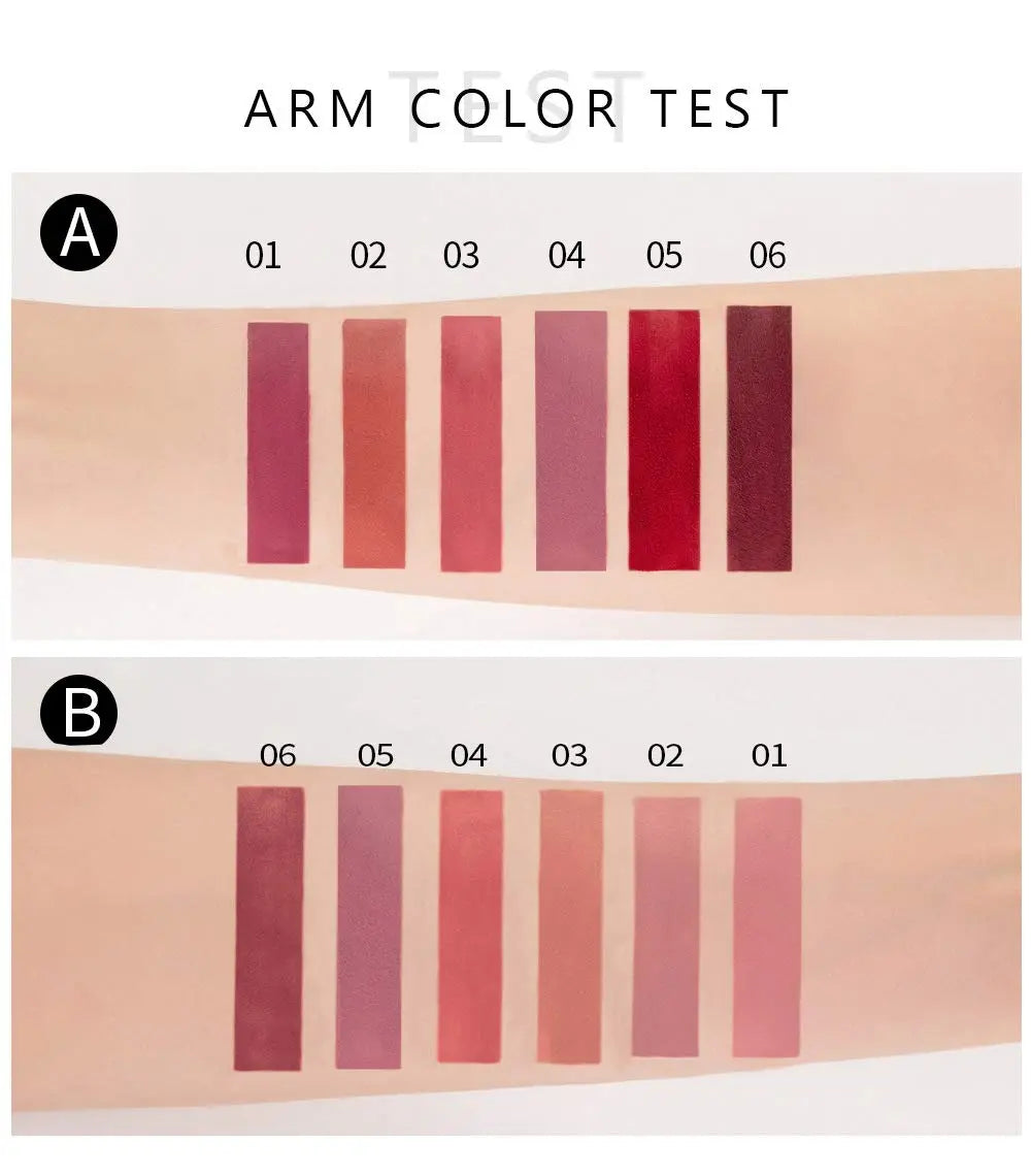 6 Waterproof Matte Liquid Lipstick Set, Bold Deep Vibrant Shades, Long Lasting High Pigment Non-Stick Cup Velvet Lip Gloss Kit, Smudge Proof Intense Color Party Date Night Lip Makeup Gift Set for Women