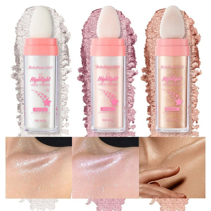 Fairy Shimmer Highlighter Powder-Glitter Wand for Face and Body Makeup Shimmering Powder for Brides on Their Wedding Stage