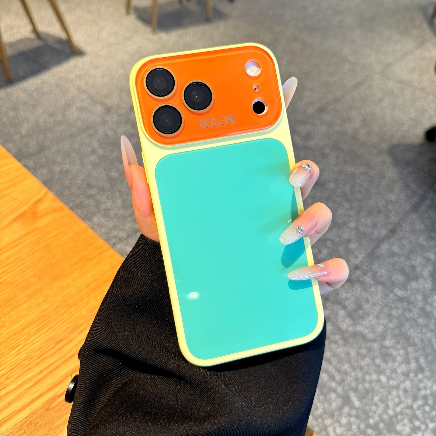 Summer Vibe Dopamine Color Block Phone Case for Iphone 17/16/15/14/13 Pro Max – Soft Touch Minimal Aesthetic Shockproof Cover, Cute Multi-Color Everyday Protective Case.Lu7