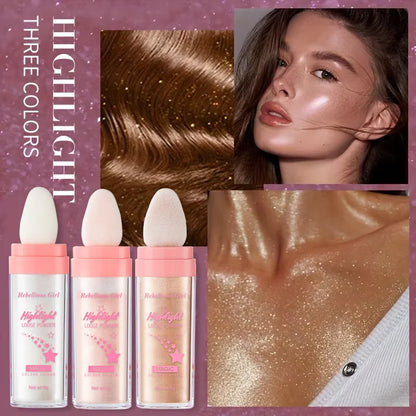 Fairy Shimmer Highlighter Powder-Glitter Wand for Face and Body Makeup Shimmering Powder for Brides on Their Wedding Stage